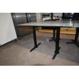 *120x70cm Rectangular Twin Pedestal Table