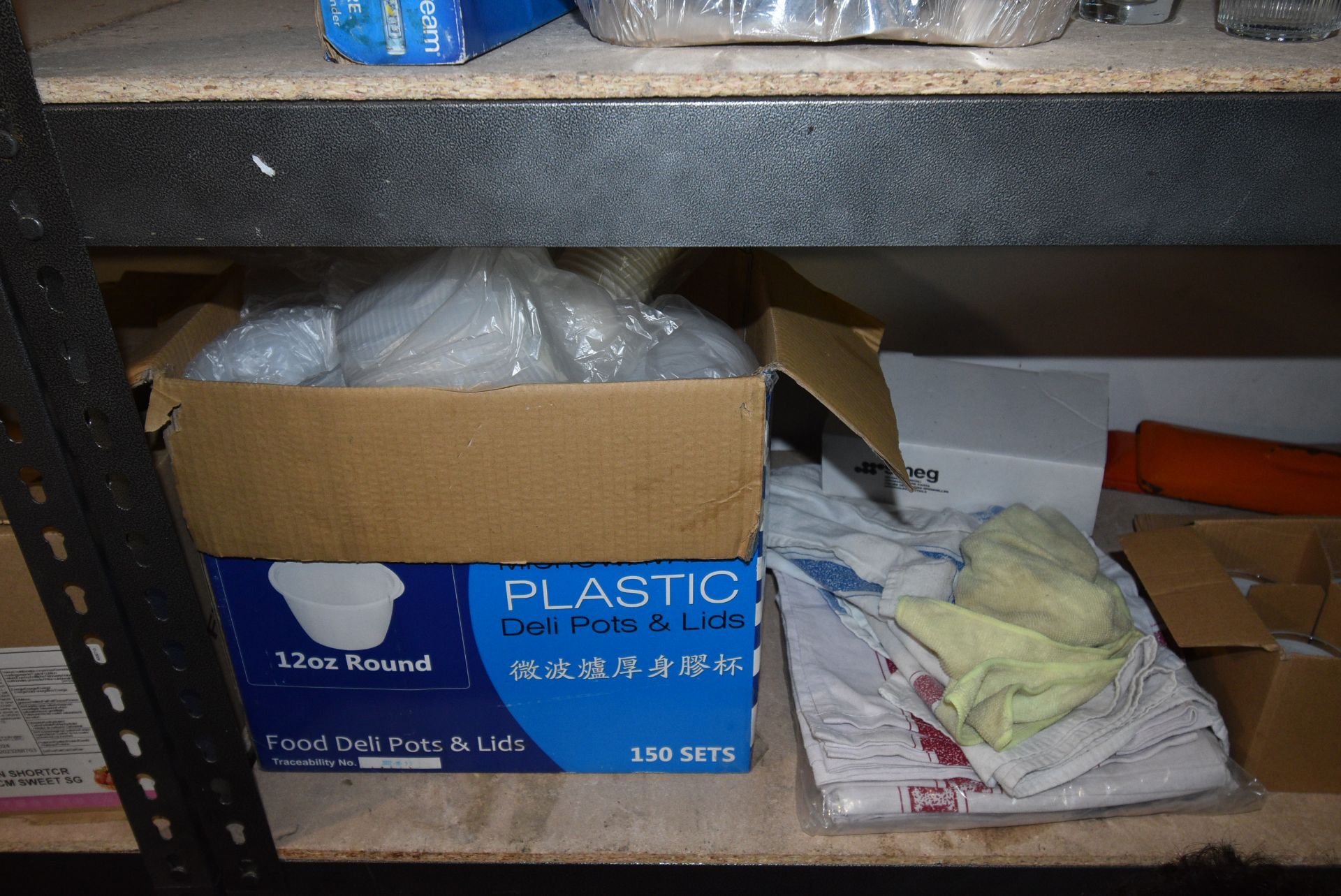 Contents of Two Shelves to Include Assorted Plastic Tubs, Soda Stream, Glasses, etc. - Image 5 of 5