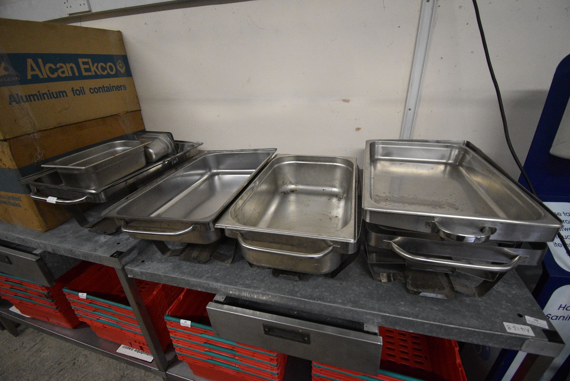 Four Assorted Chafing Dishes