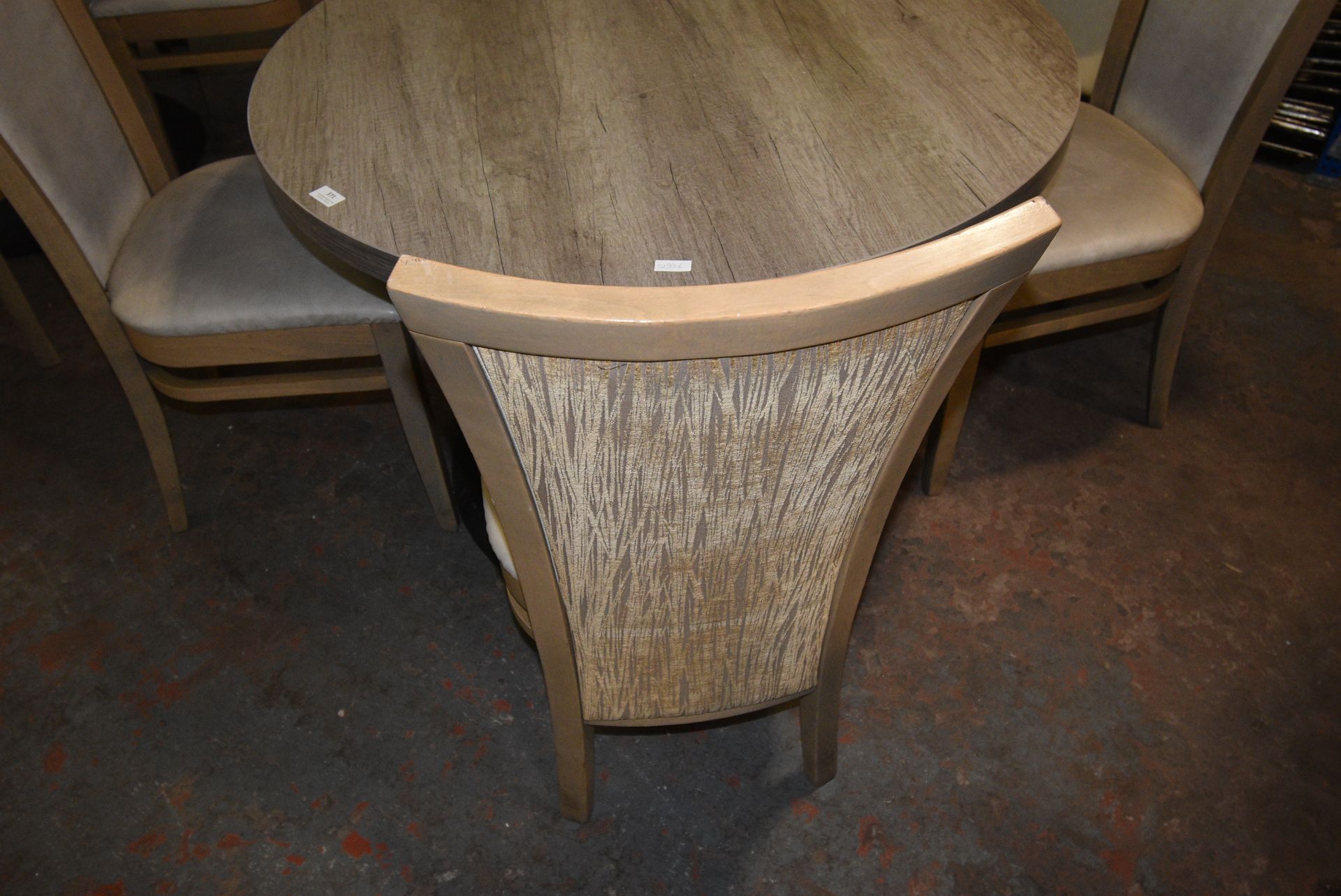 100cm Circular Single Pedestal Table with Four Chairs - Image 3 of 3