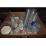 Quantity of Disposable Cups & Lids, and Plastic Shot Glasses