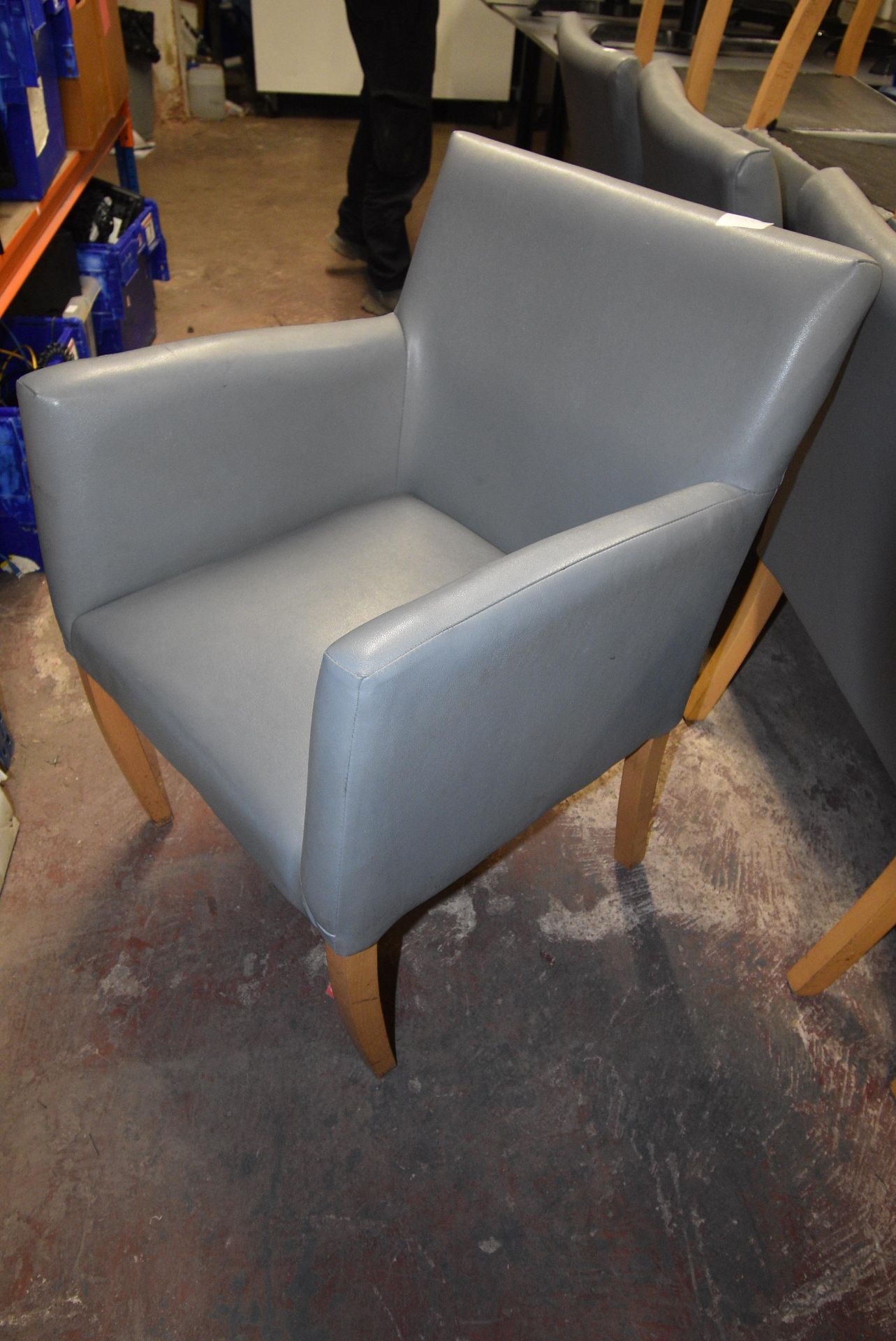 *Four Grey Leatherette Chairs - Image 3 of 4