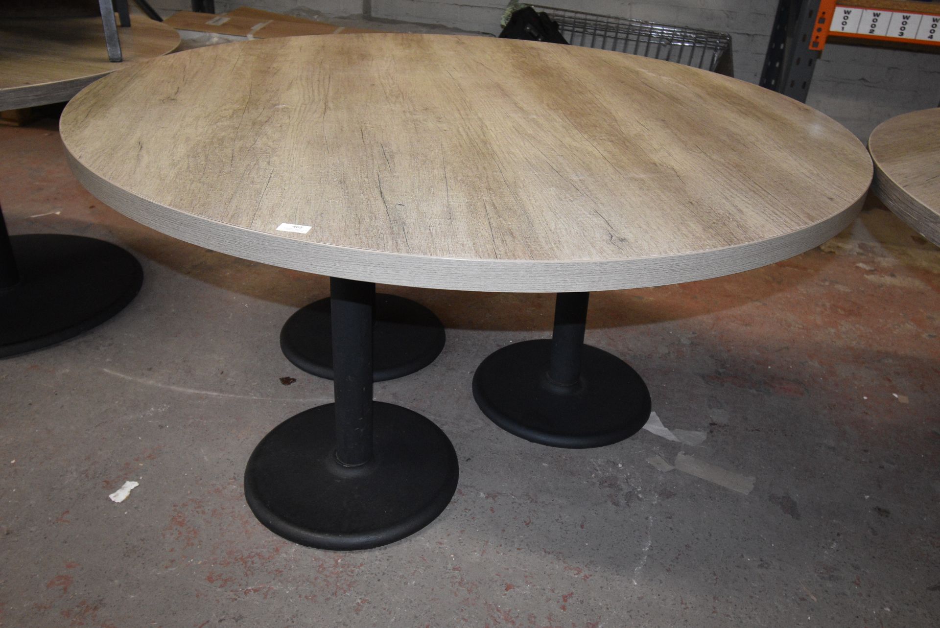 120cm Circular Single Pedestal Table with Four Assorted Chairs
