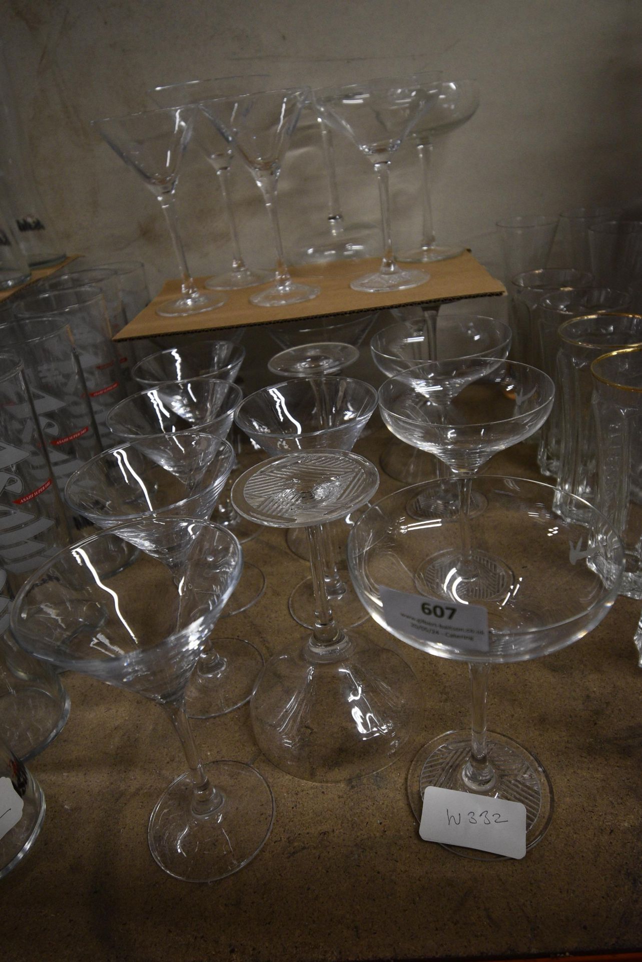 Assorted Cocktail Glasses