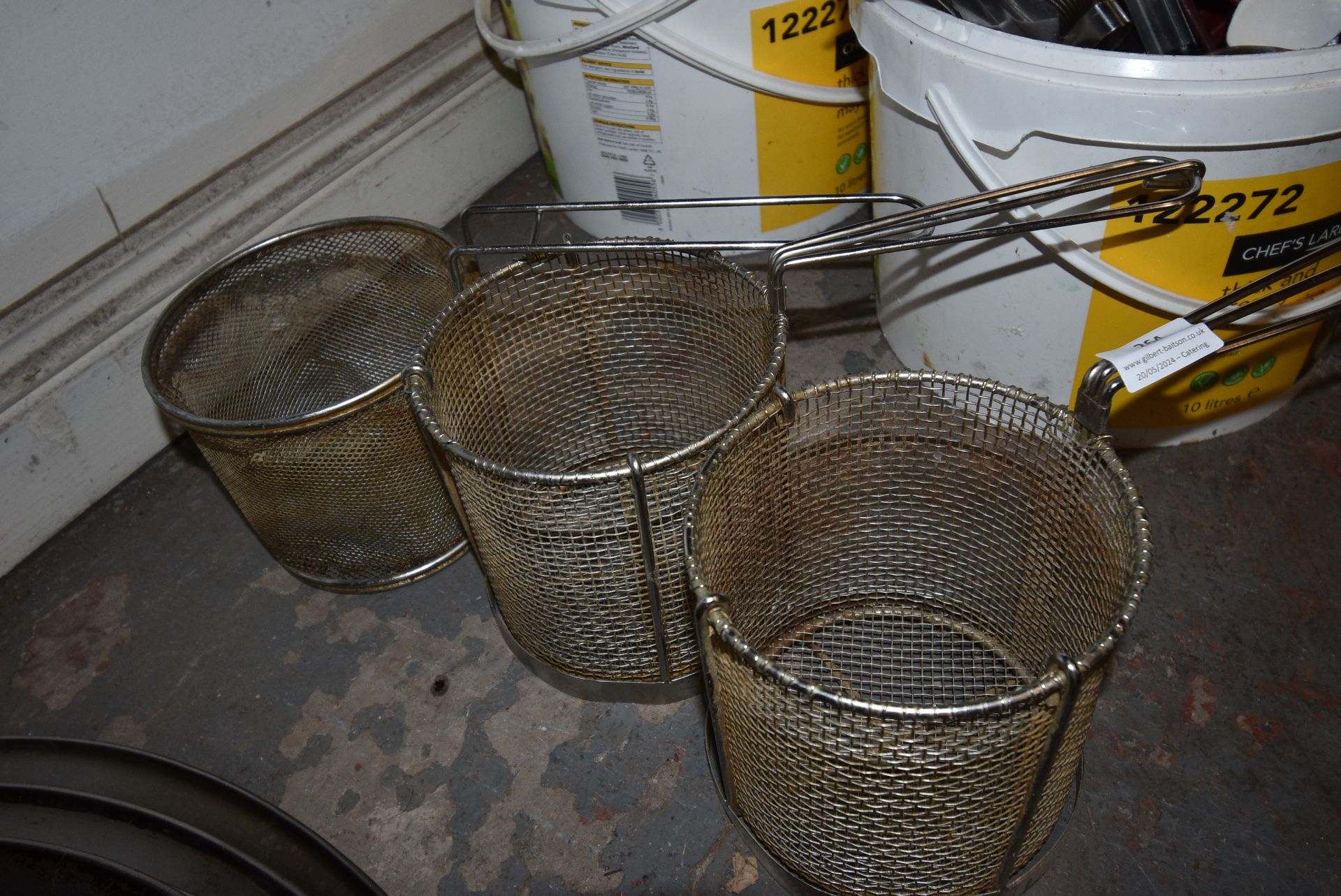 Three Assorted Frying Baskets