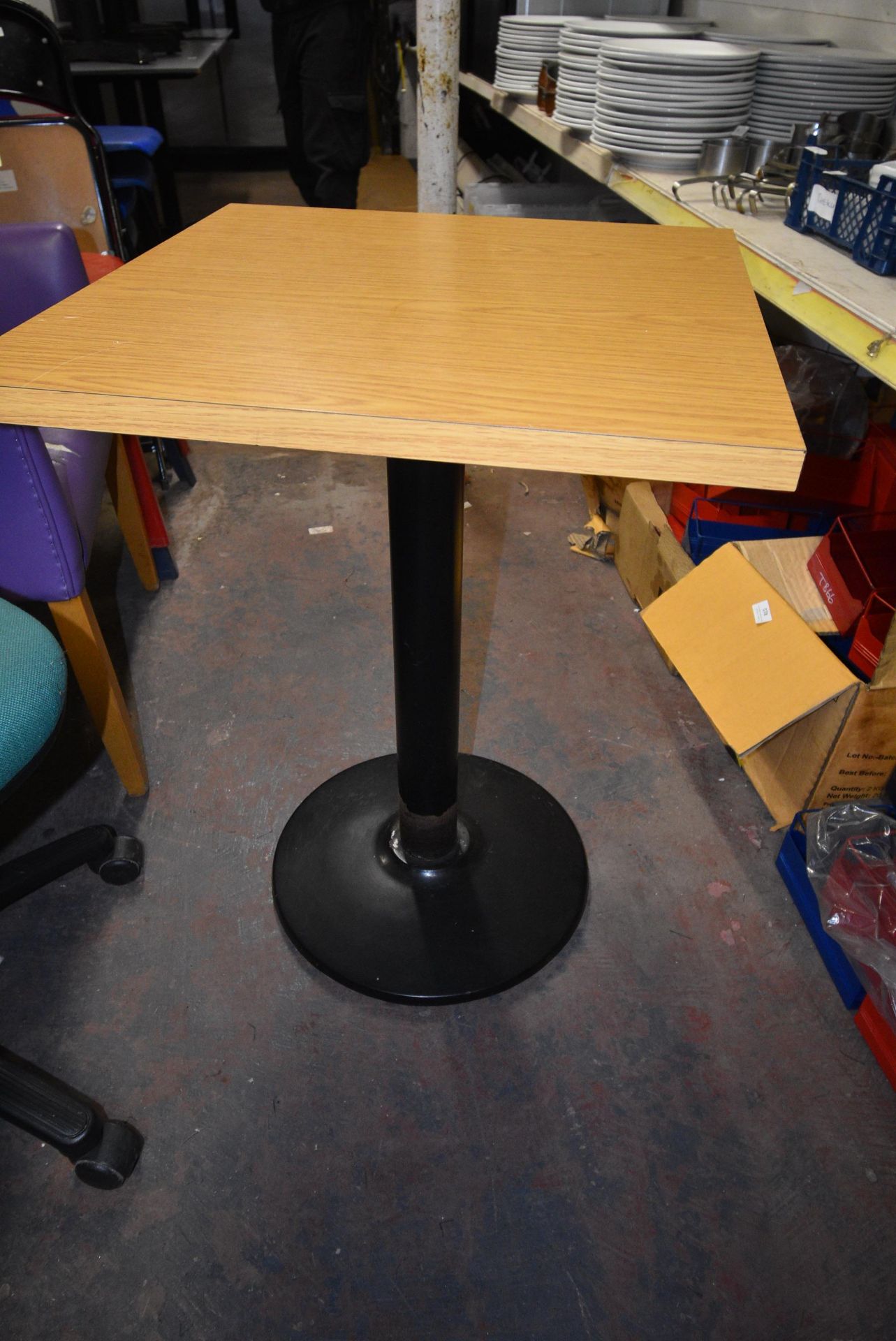 *65cm Square Single Pedestal Table