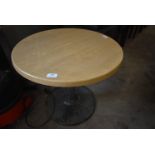 *60cm Circular Single Pedestal Table 50cm high
