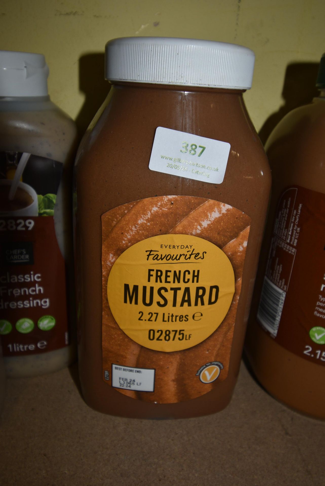 2.2L of French Mustard (part best before date)