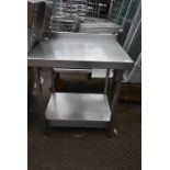Stainless Preparation Table with Undershelf and Dr