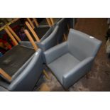 *Five Grey Leatherette Chairs