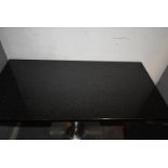 Rectangular Black Granite Single Pedestal Table 120x80cm x 80cm high