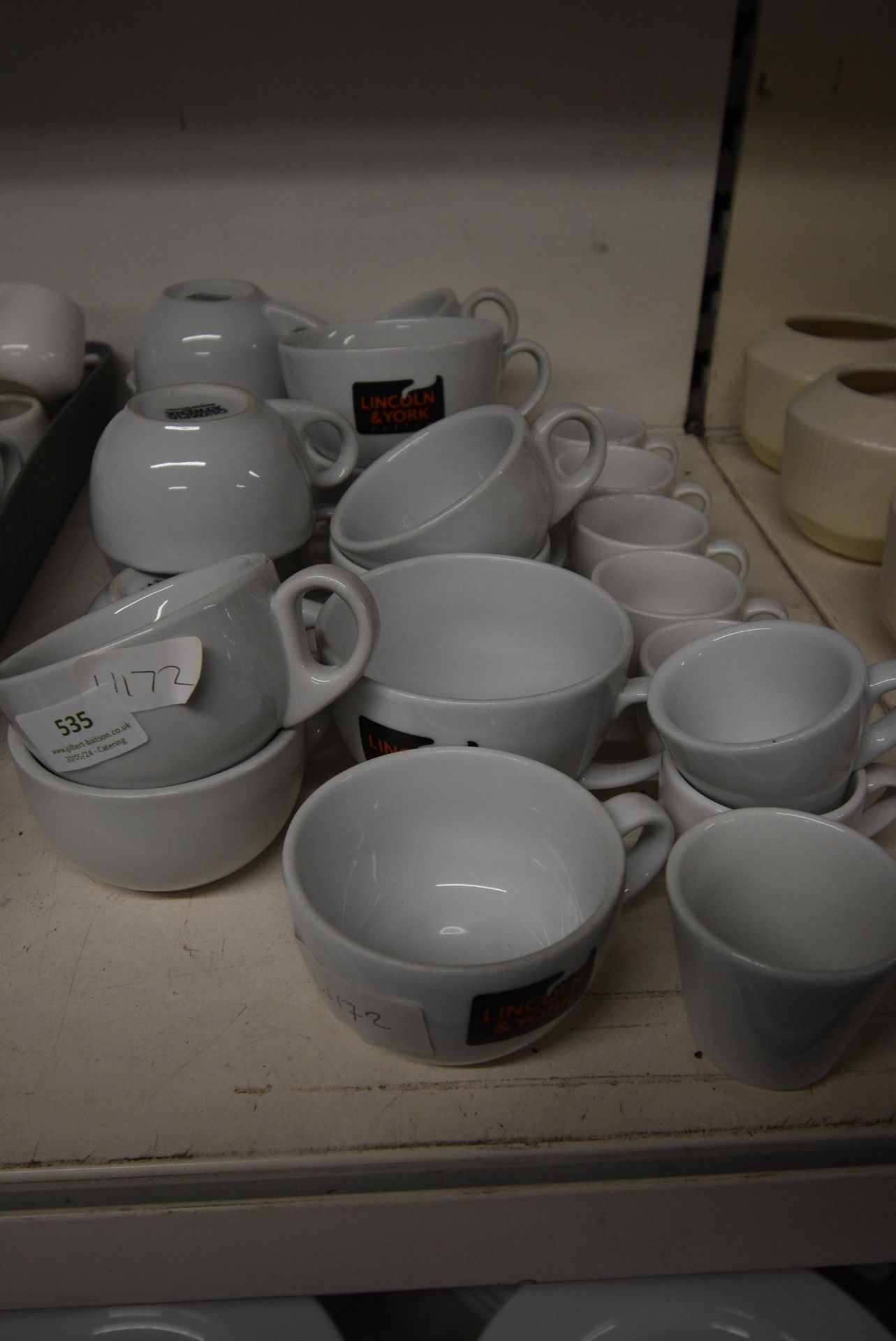 Quantity of Assorted Coffee Cups