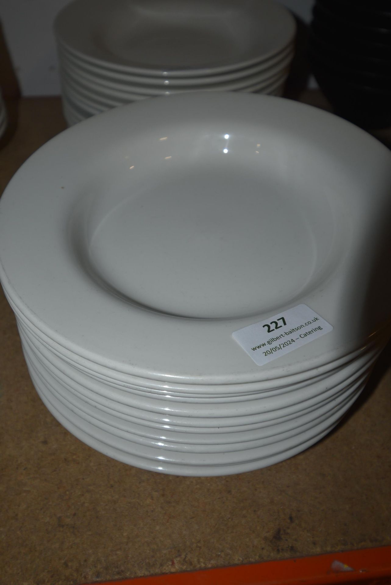 Twelve White Platters