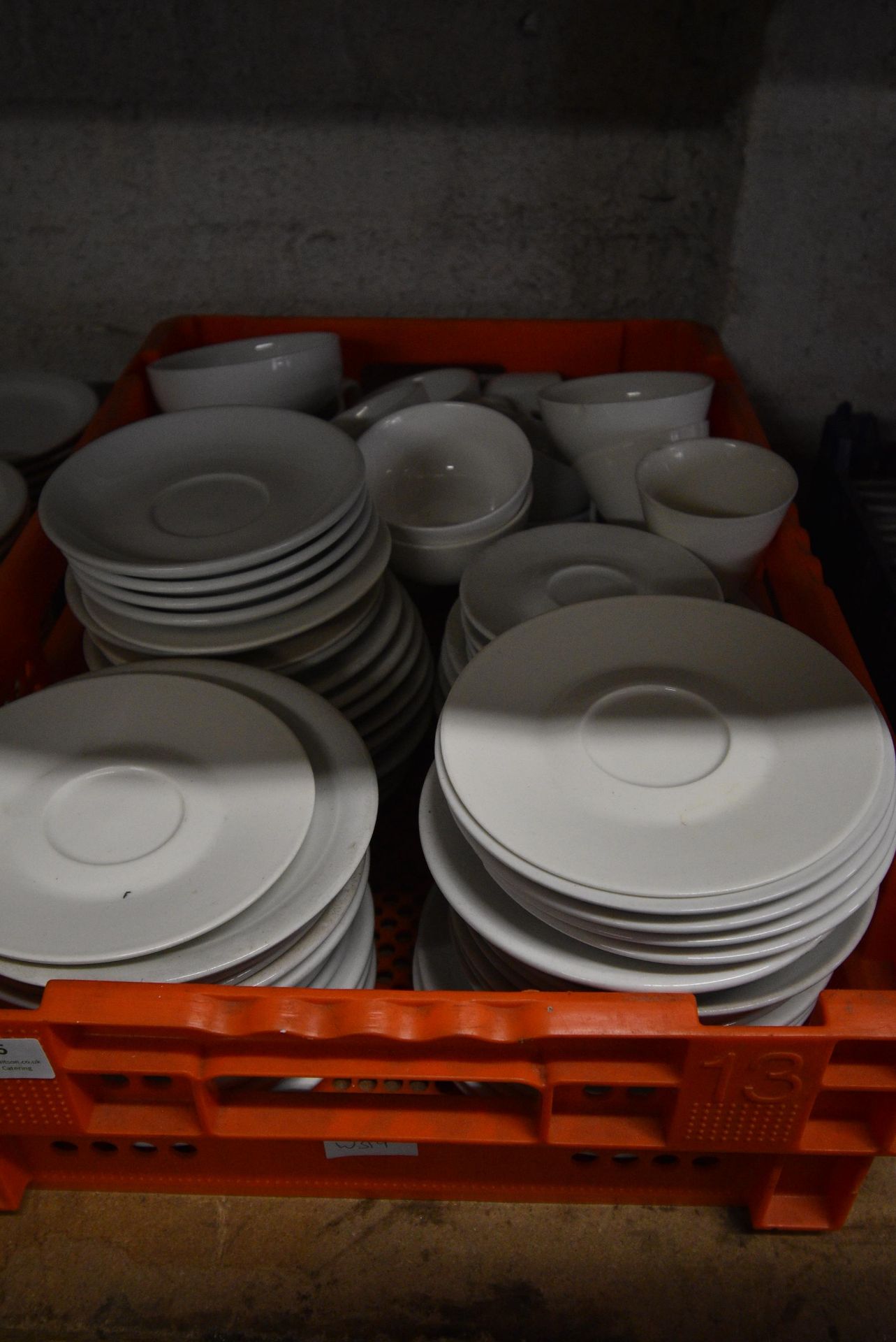 Quantity of Assorted White Platters