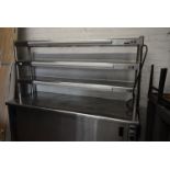 Two Door Hot Cupboard with Three Heated Shelves Over 190x70cm x 180cm high