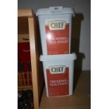 Pack of Chef Thickened Veal Stock and One Opened Pack