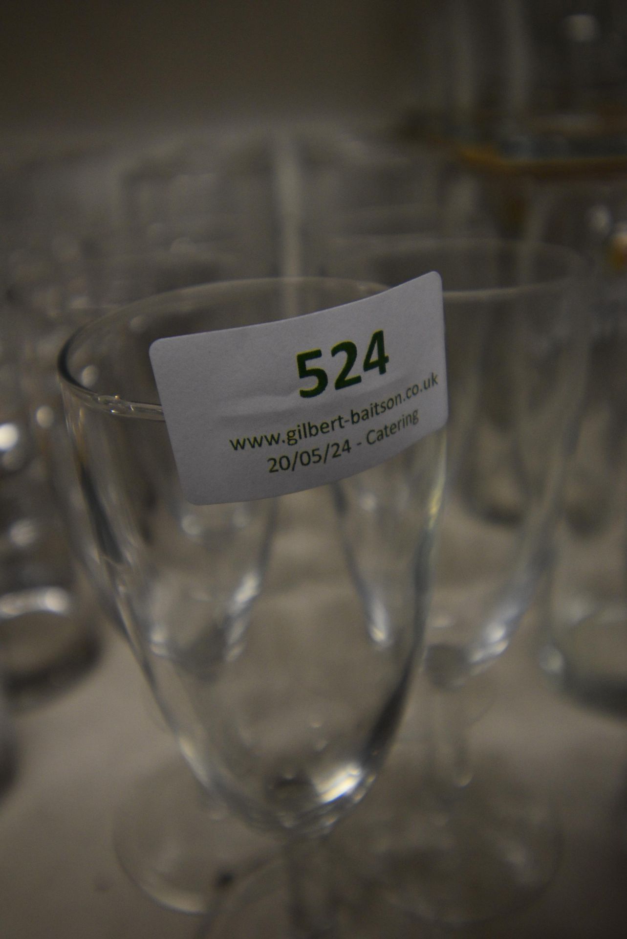 Seventeen Unbranded Flute Glasses