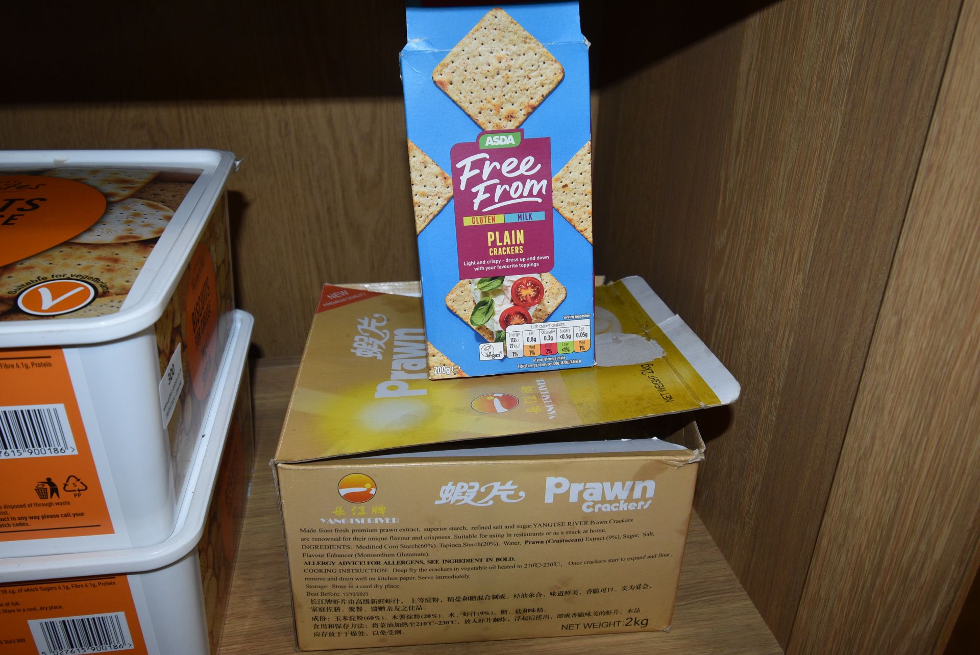 Contents of Shelf to Include Four Boxes of Biscuits (one open), Prawn Crackers, etc. - Image 3 of 3