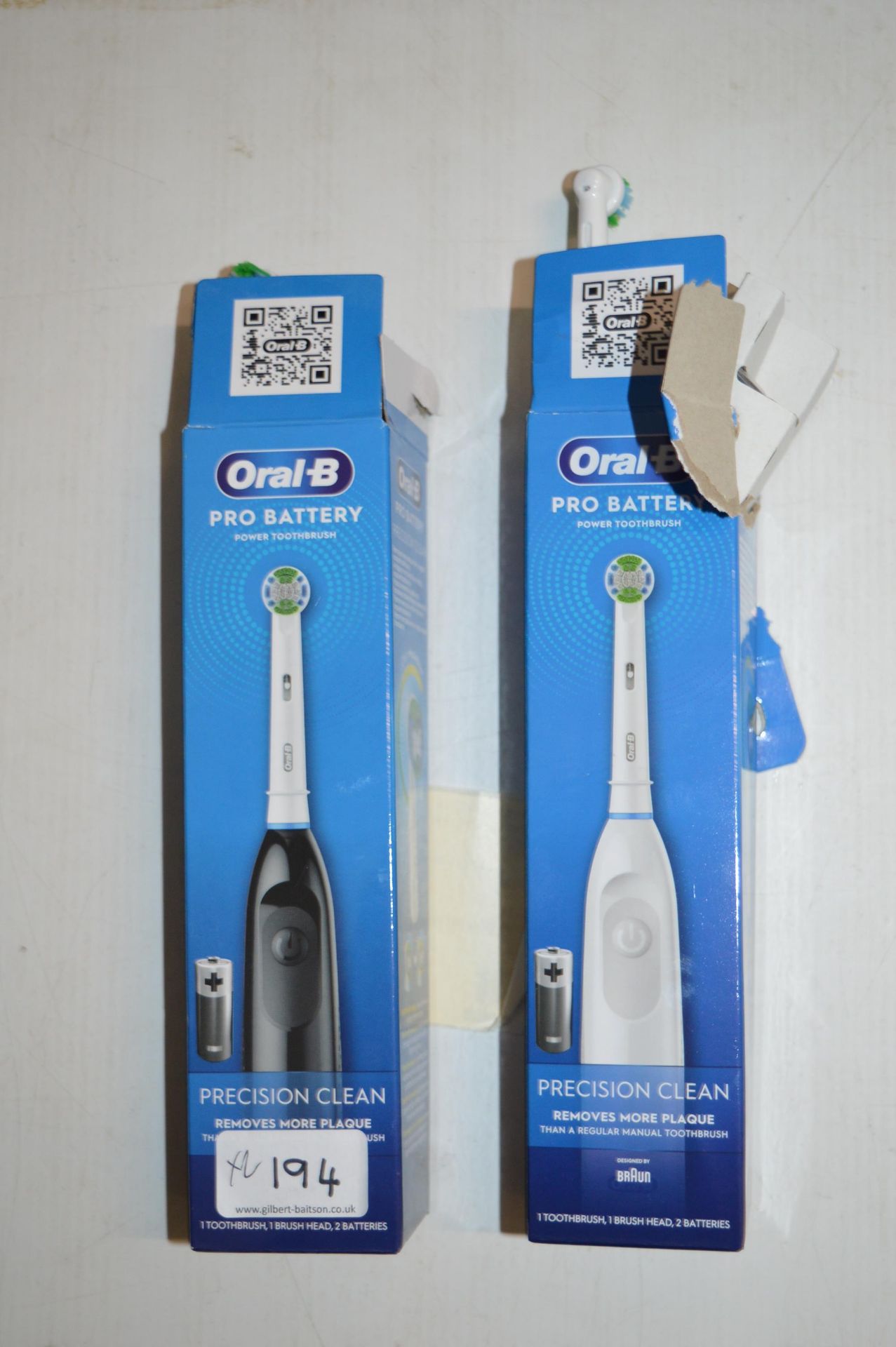 *Oral-B Pro Battery Toothbrushes 2pk