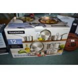 *Tramontina 12pc Stainless Steel Pan Set