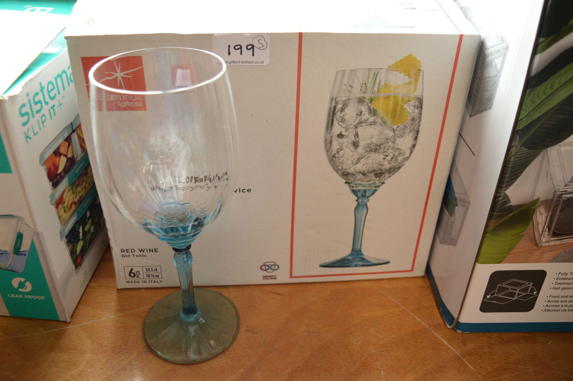 *Bormeoli 5pc Wine Glass Set