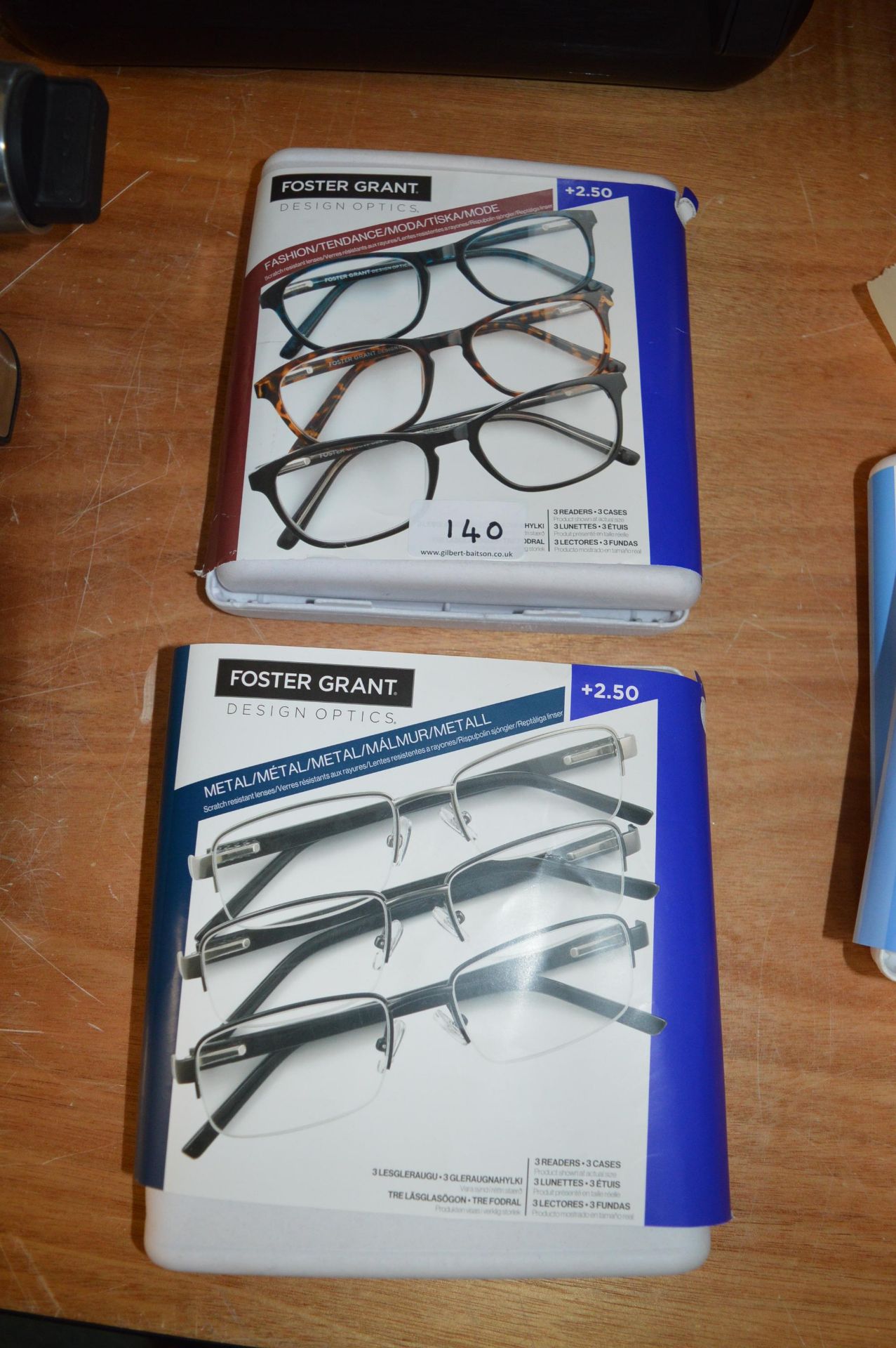 *Two Packs of Foster Grant Reading Glasses +2.50