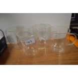 *Set of Four Glass Thermal Mugs