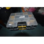 Stanley Double Partitioned Organiser Tray and Contents