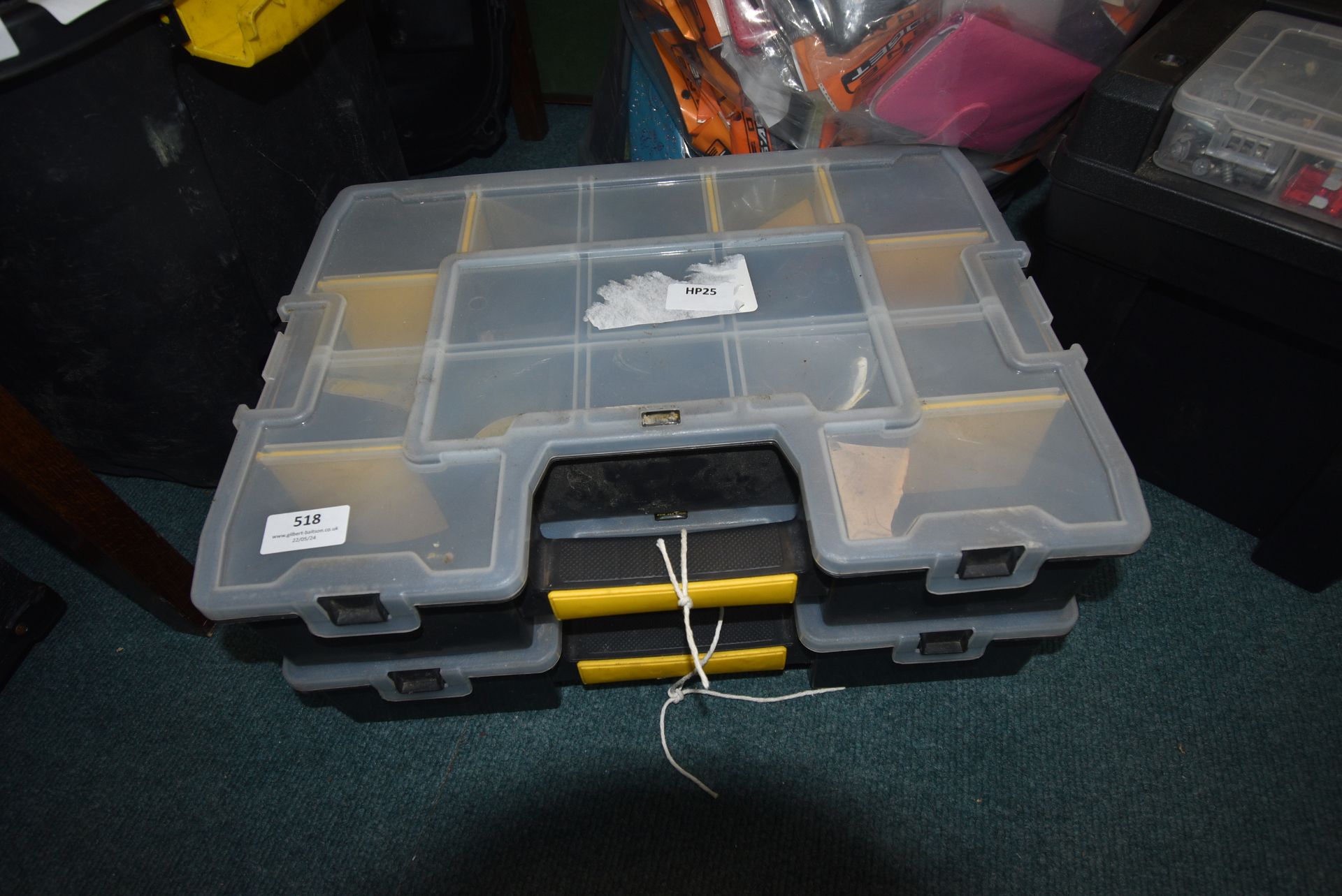 Stanley Double Partitioned Organiser Tray and Contents