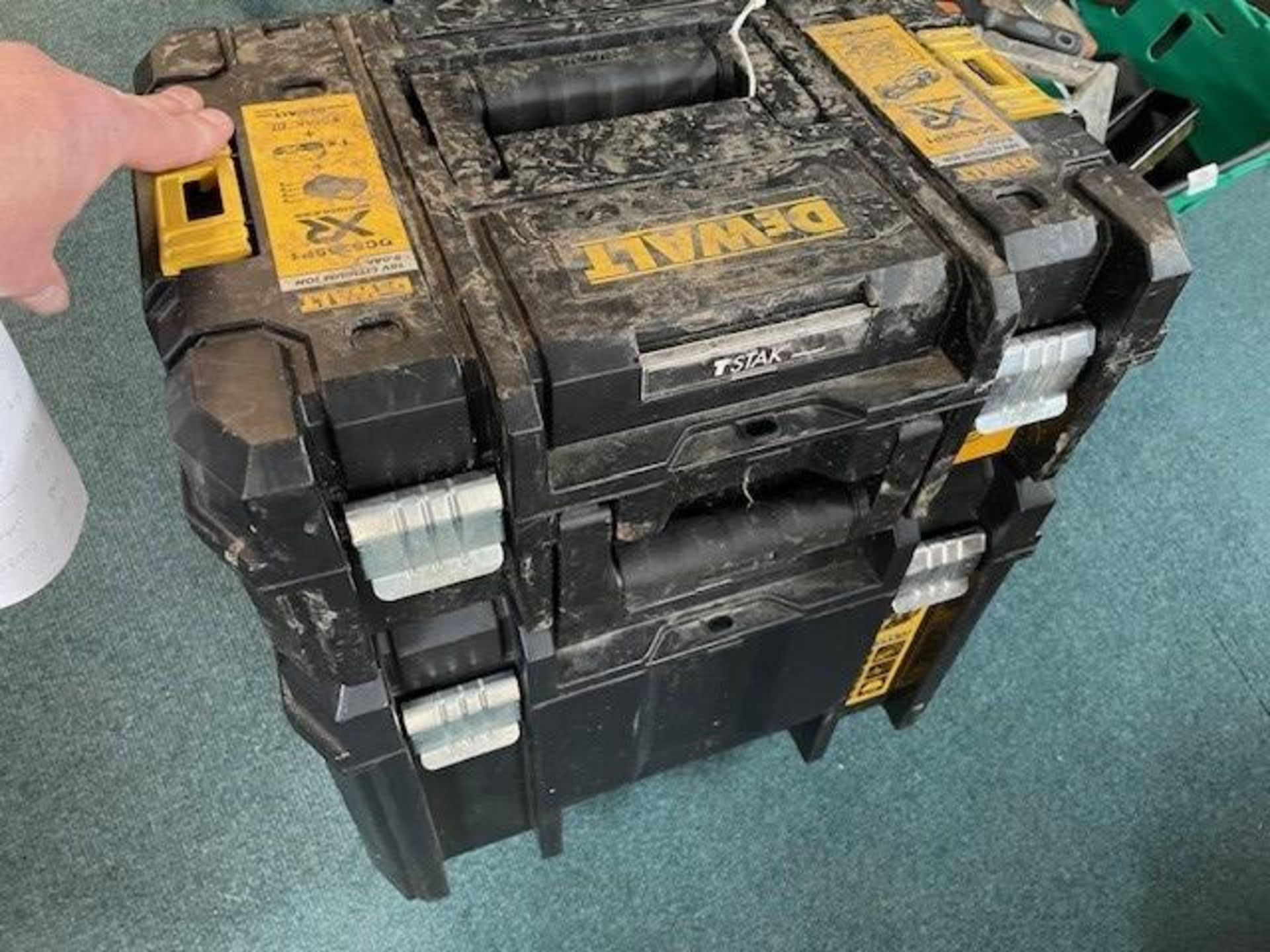 Two Dewalt Toolboxes