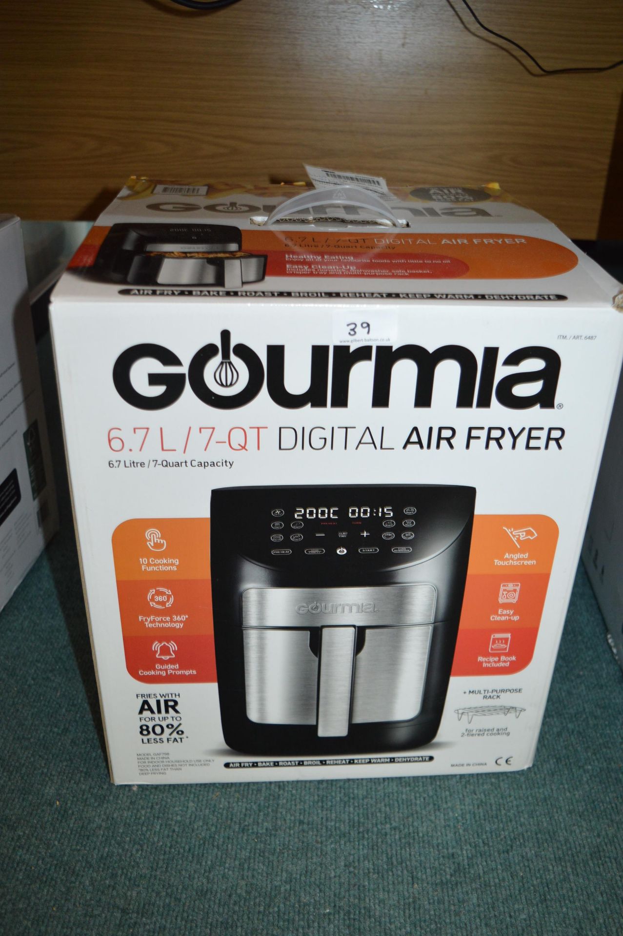 *Gourmia 6.7L Digital Air Fryer