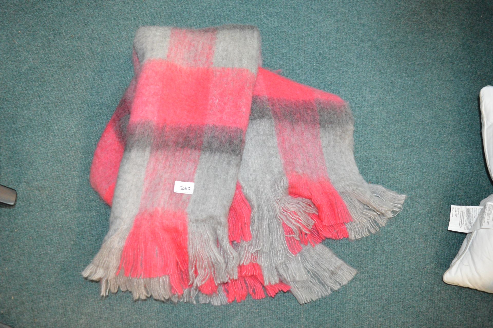 Simply Home Pink & Grey Throw
