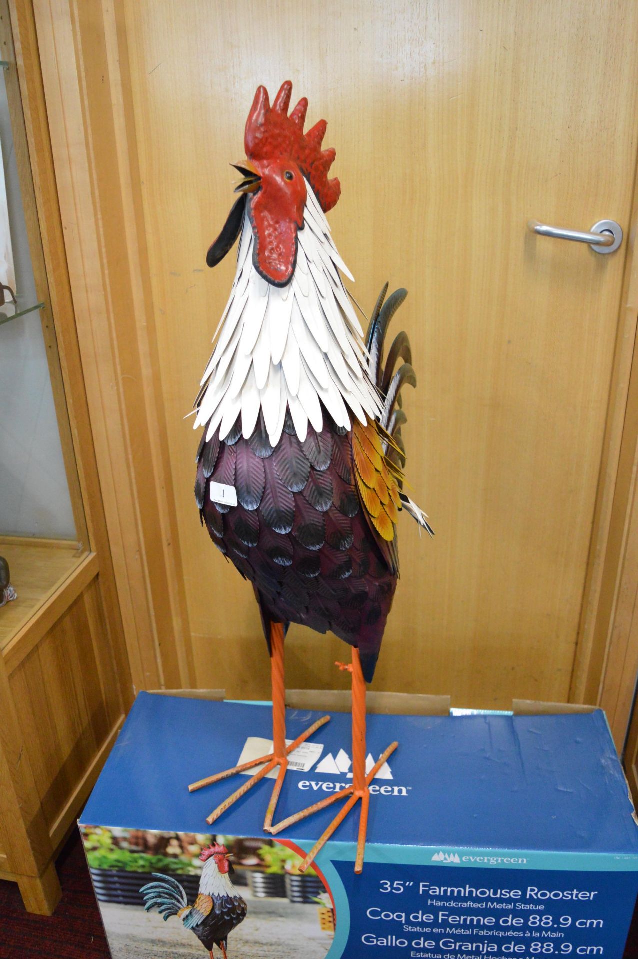 *35” Metal Rooster - Image 4 of 4