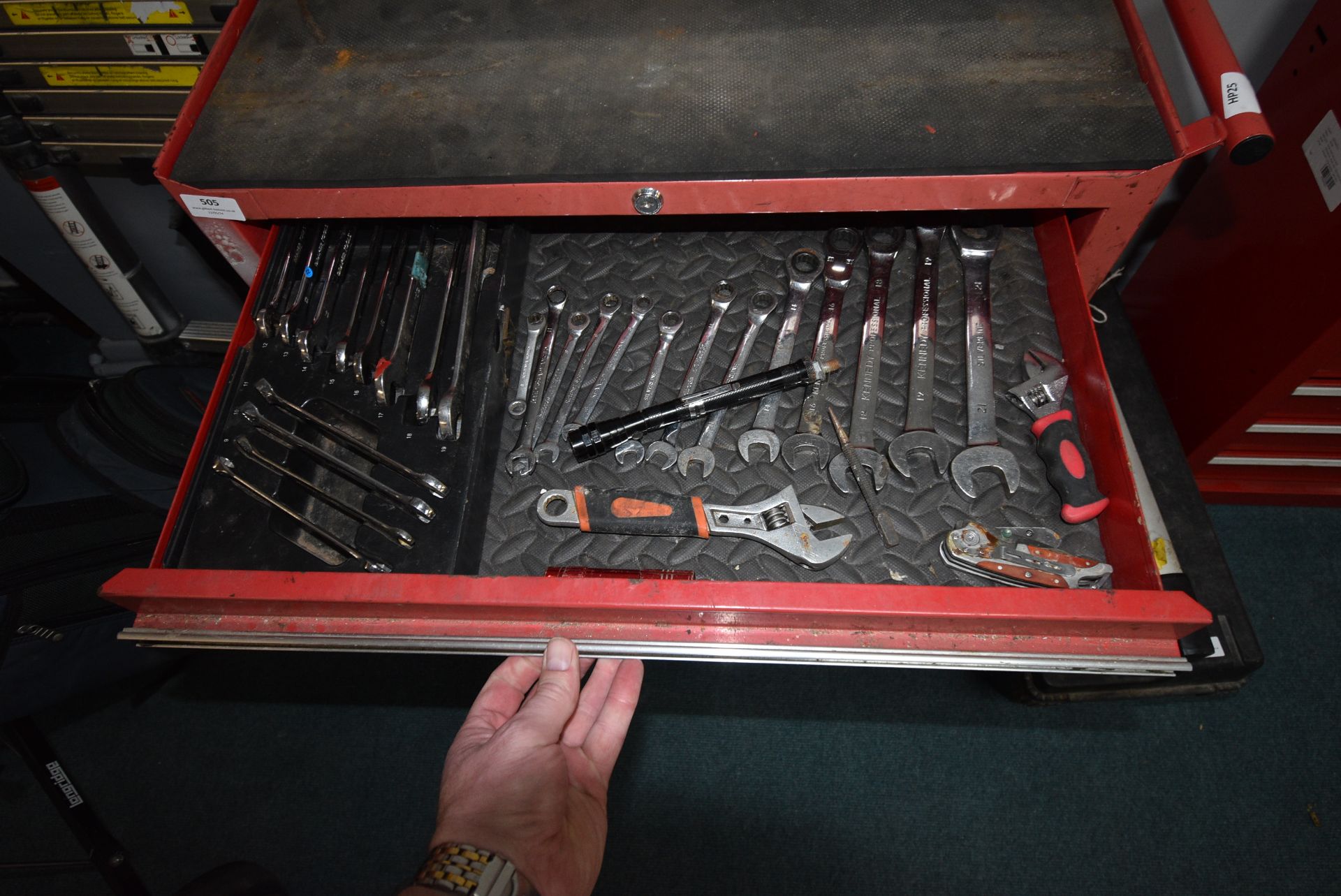 Five Drawer Mobile Tool Chest and Contents of Tools - Image 7 of 8