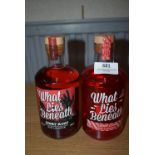 Two What Lies Beneath Gin Liqueurs 50cl