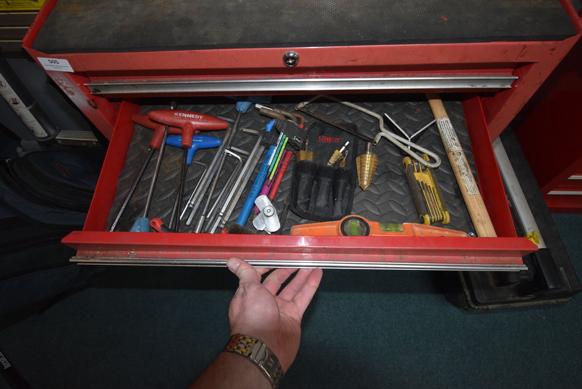 Five Drawer Mobile Tool Chest and Contents of Tools - Image 3 of 8