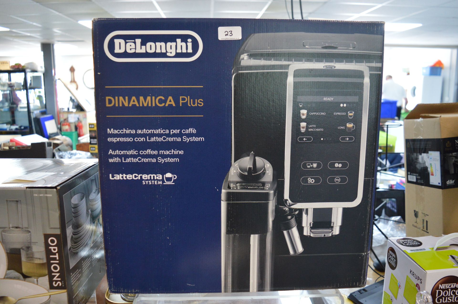 *Delonghi Dynamica Plus Auto Matci Coffee Machine