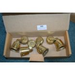 Four Brass Furniture Castors