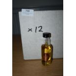 12 x 5cl Cardhu 12 Year Old Single Malt Scotch Whiskey Miniatures