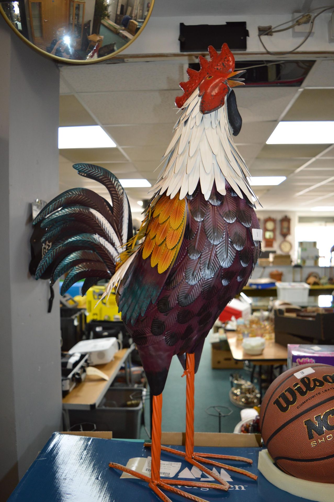 *35” Metal Rooster