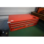 Snap On Three Drawer Tool Chest with Carry Handles 66x21x37cm and Contents of Barko and Other Tools