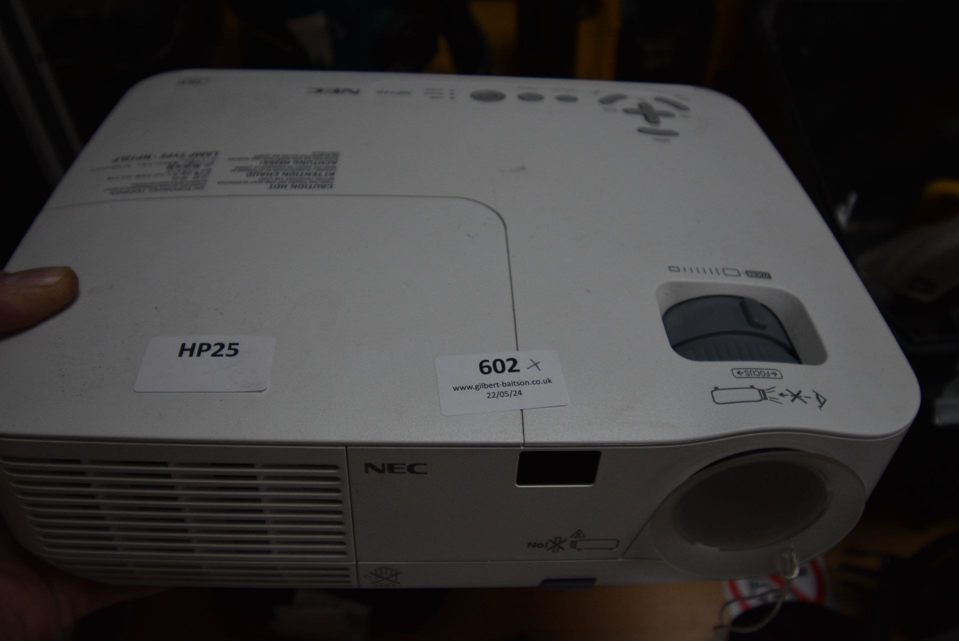 One NEC and One Panasonic Projectors - Image 2 of 3