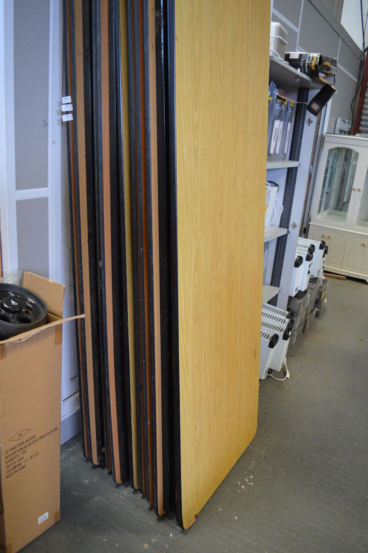 Three Foldout Tables 244x76cm x 73cm tall - Image 3 of 3