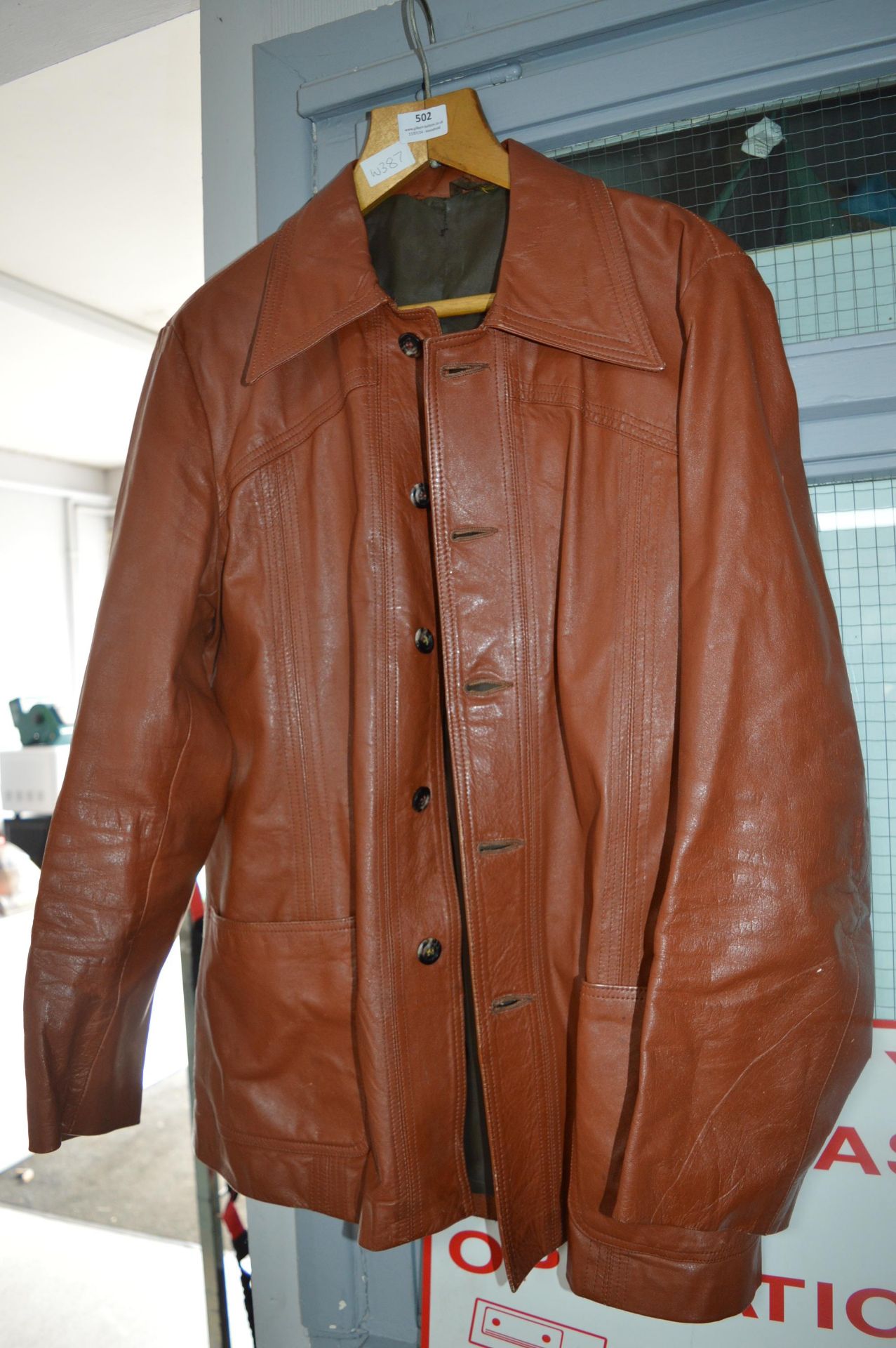 Vintage John Carr Gent's Leather Jacket Size: 42"