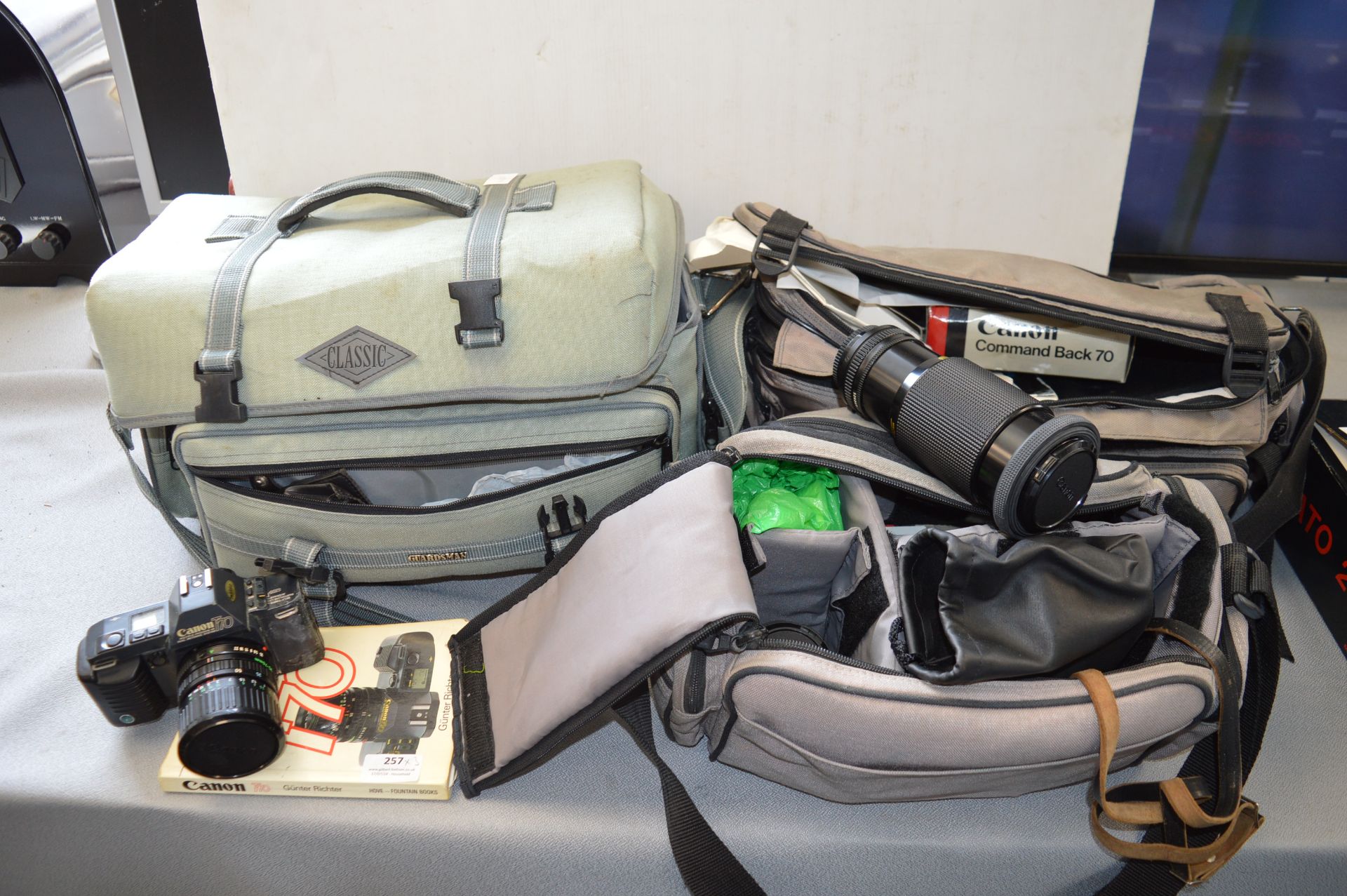 Cano T70 35mm Film Camera with Three Camera Bags,