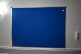 *Wall Mounted Blue Pinboard