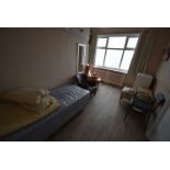 *Contents of Room 16 to Include Single Divan with Waterproof Mattress, White Bedside Cabinet,