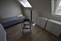 *Contents of Room 18 to Include Single Divan, Two Four Drawer Chest s of Drawers, Commode Chair,