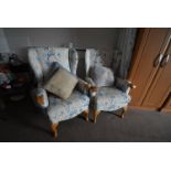 *Pair of Wingback Chairs