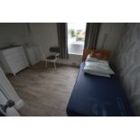 *Contents of Room 14 to Include Single Divan with Waterproof Mattress, Commode Chair, Chest of